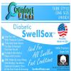 Comfort Finds Diabetic SwellSox - Breathable Cotton Socks - Loose Fitting Comfortable Sock  Non Binding Top Design Improve Foot Circulation (Navy, 3 Pair) view 4