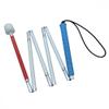 Aluminum Mobility Folding White Cane for Vision Impaired and Blind People (Folds Down 6 Sections) (130cm (51.2inch), Blue Handle) view 1
