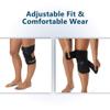 ComfiLife Knee Ice Pack with Wrap Reusable Hot & Cold Therapy Gel Pack Adjustable Compression Support for Injuries, Pain, Surgery, Arthritis, Meniscus and More view 4