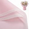 BBJ WRAPS Flower Wrapping Paper, Lace Bouquet Wrapping Paper, Waterproof Korean Paper Wraps for Flowers, 20 Counts, 23.6x23.6 Inch (Pink) view 1