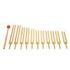 TFS Tuningforkshop Gold Finish Cosmic Octave Planetary Tuning Forks view 1
