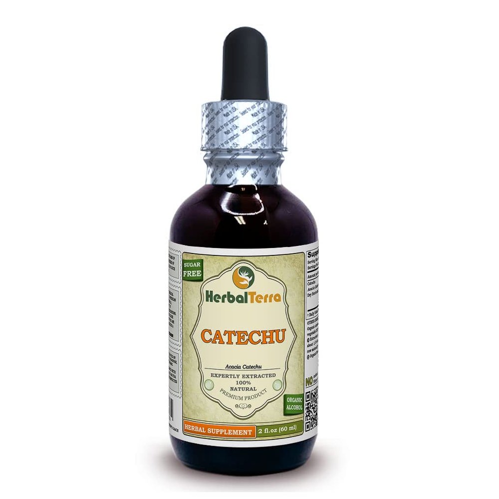 Herbal Terra LLC Catechu (Acacia Catechu) Tincture, Dried Herb Liquid Extract 2 oz