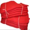 Atlas 100 Pieces Red Rags, 100% Cotton Shop Towel, Industrial Strength, New Towels for Cleaning, Wiping Floors and Machinery view 1