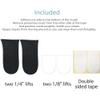 12mm(1/2 Inch) Limb Leg Length Discrepancies LLD Heel Inserts Insoles (2 Medium Rights) Black view 4