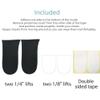 12mm(1/2 Inch) Limb Leg Length Discrepancies LLD Heel Inserts Insoles (2 Medium Lefts) Black view 4