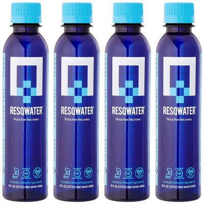 RESQWATER Enhanced Recovery Drink | Exercise Celebration Fitness Muscle Workout Sports | Electrolytes Milk Thistle NAC Prickly Pear Potassium Vitamin C | Hydration Liver Immune Health Support