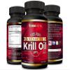 Antarctic Krill Oil Softgels 100% Pure with Omega-3 EPA DHA Astaxanthin 1000mg per Day (2 Softgels). Made in The USA view 1