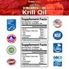 Antarctic Krill Oil Softgels 100% Pure with Omega-3 EPA DHA Astaxanthin 1000mg per Day (2 Softgels). Made in The USA view 2