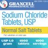 Sodium Chloride Tablets 1gm | Electrolyte Salt Pills for POTS Syndrome and Dysautonomia Support | Rapid Rehydration, Natural Ingredients | (15.4gr.) | 1000 Count | Made in The USA view 2