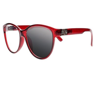 Newsight Retro Cat Eye Rhinestones Readers Reading Glasses Sunglasses (Red, 3.0)