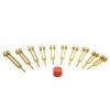 TFS Tuningforkshop Gold Finish Weighted 9 Pc Sacred Solfeggio Set view 1