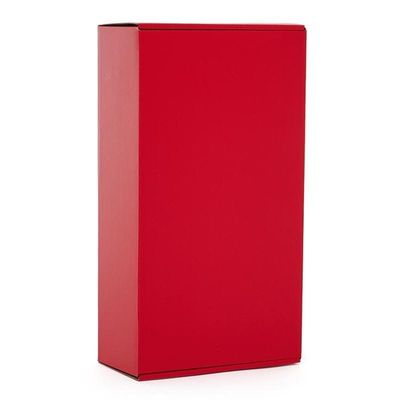 50ea - 13-1/8 X 7-1/8 X 3-1/2 Red Corrugated Tuck Top Box