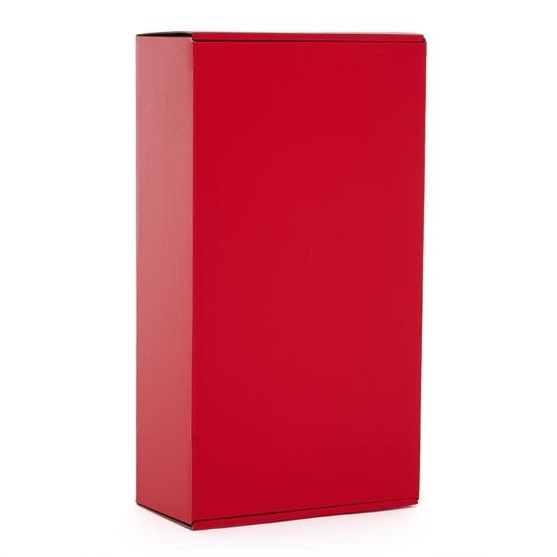 50ea - 13-1/8 X 7-1/8 X 3-1/2 Red Corrugated Tuck Top Box