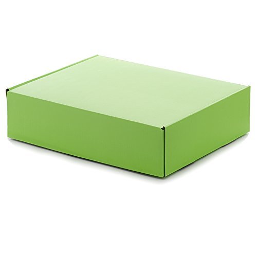 50ea - 12 X 12 X 3 Apple Green Corrugated Tuck Top Box