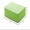 50ea - 12 X 12 X 3 Apple Green Corrugated Tuck Top Box view 2