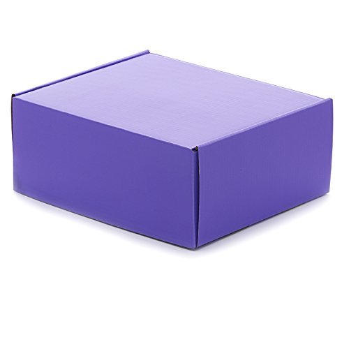 50ea - 10 X 10 X 5 Purple Corrugated Tuck Top Box