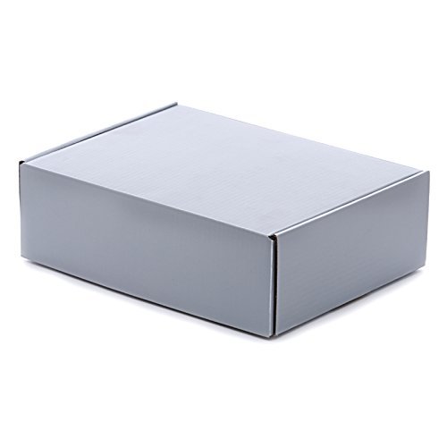 50ea - 12 X 9 X 3 Silver Corrugated Tuck Top Box