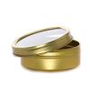 24ea - 2 Oz Gold Window Shallow Stackable Tin Can-Pk | Diameter - 2 1/2" view 1