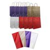 JILLSON & ROBERTS 12-Count Large Kraft Bags with Tissue Solid Color Assortment, Purple/Red/Natural/White view 1