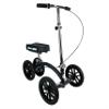 KneeRover Quad HC All Terrain Knee Scooter with Flat Free Wheels for Adults and Kids - Foot Surgery Knee Walker for Broken Ankle Foot Injuries Recovery - Best Knee Crutch Alternative (Matte Black) view 1