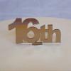 16th Celebration Cake Topper - Bronze Mirror, 10 cm view 1