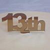 13th Celebration Cake Topper - Bronze Mirror, 15 cm view 1
