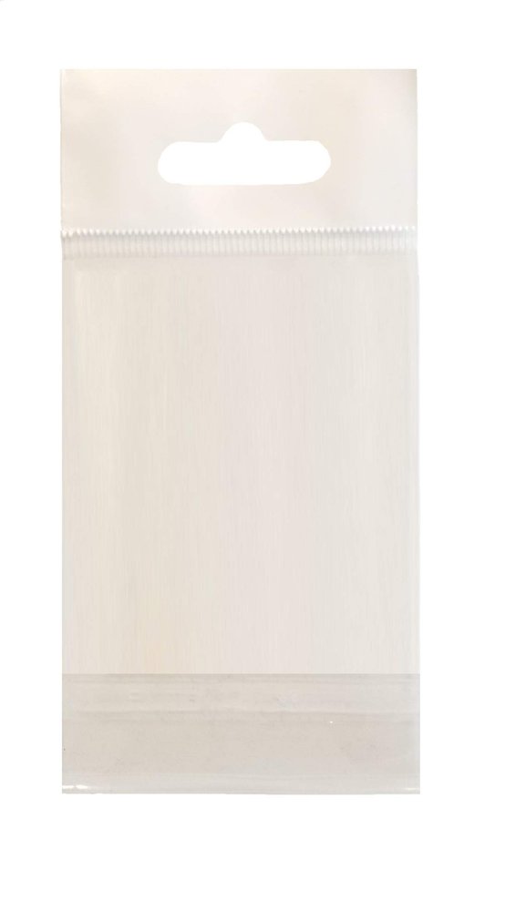 100 Pcs White Hanging Header Clear Flat Cello/Cellophane Bags Good for Candies, Cookies, Bakery Goods, Soap, Other Goodie Treats (3" x 5" (76.2 x 127mm))