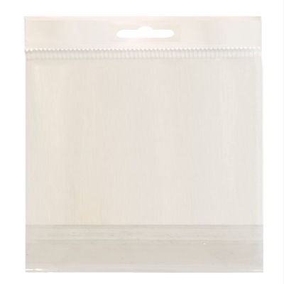 100 Pcs White Hanging Header Clear Flat Cello/Cellophane Bags Good for Candies, Cookies, Bakery Goods, Soap, Other Goodie Treats (8" x 10" (203.2 x 254))