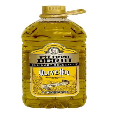 Filippo Berio Pure Olive Oil, 1 Gallon For Grilling and Mild Taste
