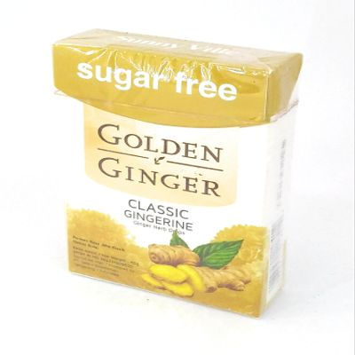 Golden Ginger Herb Drops Classic Gingerine (sugar free), 45 Gram (Pack of 2)