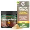 EarthNutri Energy + Focus Powder Supplement - Energy Boost & Memory Supplements - with PeakO2, AlphaSize, Cognizin, PurCaf, Theacrine, Acetyl L-Carnitine L-Tyrosine  Mango Flavor - 20 Servings (171g) view 1