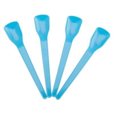 1000-Count Blue Plastic Shovel Ice Cream Spoons | Mini Spoons for Desserts, Colorful Design | Frozen Dessert Supplies