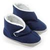 Comfort Finds Mens Edema Boots  Extra Wide & Roomy Swollen Foot Shoes  Soft Adjustable Slippers for Sensitive Skin & Diabetic Feet Relief (Small 7-8 1/2, Navy) view 1