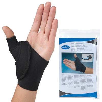 Comfort Cool Thumb CMC Abduction Splint, Large, Right Hand, Thumb Brace for CMC Joint Support, Moldable Thumb Wrap, Supports Without Limiting Finger Movement, Lightweight & Washable