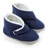 Mens Edema Boots  Extra Wide & Roomy Swollen Foot Shoes  Soft Adjustable Slippers for Sensitive Skin & Diabetic Feet Relief (Medium 9-10 1/2, Navy) view 1
