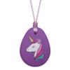 Munchables Sensory Unicorn Sensory Chew Necklaces for Girls (Purple) view 1