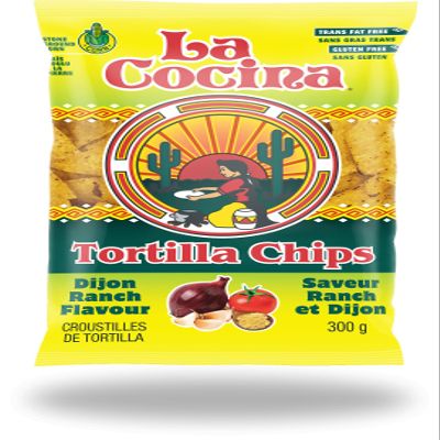 La Cocina Ranch Flavored Tortilla Chips - 300g/10.6 oz