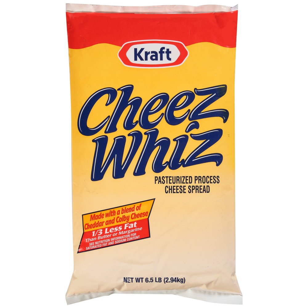 Cheez Whiz Cheese Spread (6.5 lb Pouches, Pack of 6)