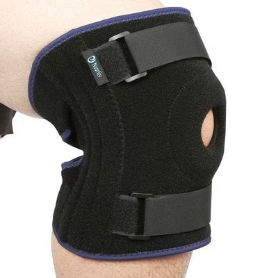 Nvorliy Plus Size Knee Braces for Knee Pain, Extra Large Adjustable Knee Support with Side Stabilizers for Arthritis Pain, Meniscus Tear, ACL, LCL, Injury Recovery & Pain Relief - Fit Women & Men
