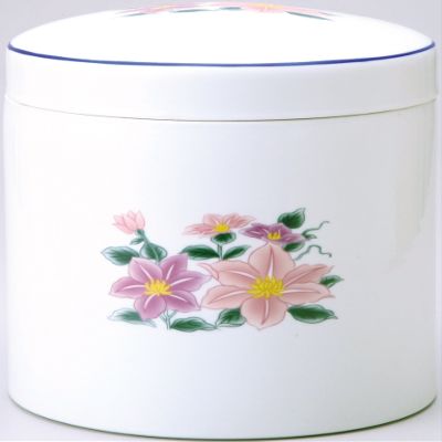 Setomo Honpo Tessen Urn, Body Diameter Approx. 5.1 x Height 5.5 inches (13 x 14 cm)