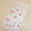 200 Pcs 8x10cm Cute Daisy Cello Cellophane Bags OPP Plastic Bags Flat Self Sealing Treat Bags for Bakery Cookies Pink view 2