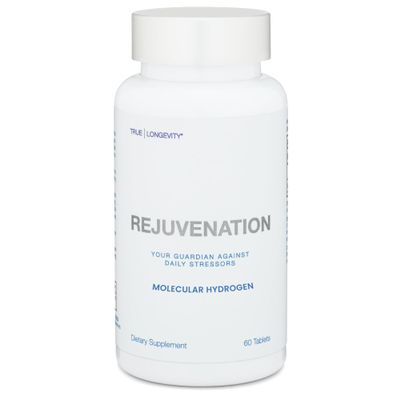 DRINK HRW Rejuvenation Molecular Hydrogen Water Tablets: 12 ppm H2, Hydrogen & Magnesium Supplement, Supports Energy Production, Recovery, Cognitive Function Daily (Unflavored, 60 Count)