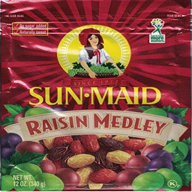Sun Maid Raisin Medley 12 Ounce Pouch (Pack of 3)