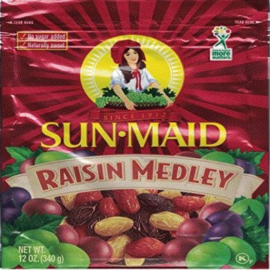 Sun Maid Raisin Medley 12 Ounce Pouch (Pack of 3)