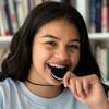 Munchables Biscuit Sensory Chew Necklace  Chewy Fidget Toy for Boys and Girls (Black) view 3