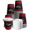 EcoQuality Restaurant Grade 12 Oz Paper Coffee Cups with White Lids - 75 Count Disposable Cups For Hot and Cold Drinks. Great For Tea, Soda, Shops, Cafes, and Concession Stands. view 1