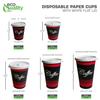 EcoQuality Restaurant Grade 12 Oz Paper Coffee Cups with White Lids - 75 Count Disposable Cups For Hot and Cold Drinks. Great For Tea, Soda, Shops, Cafes, and Concession Stands. view 4