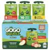 GoGo squeeZ Applesauce and Fruit Puree Variety Pack, Apple, Banana & Strawberry, 3.2 oz (Pack of 20), Unsweetened Fruit Snacks for Kids, Gluten Free, Nut Free, BPA Free Pouches (Packaging May Vary) view 1