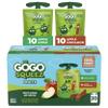 GoGo squeeZ Applesauce and Fruit Puree Variety Pack, Apple & Cinnamon, 3.2 oz (Pack of 20), Unsweetened Fruit Snacks for Kids, Gluten Free, Nut Free, BPA Free Pouches (Packaging May Vary) view 1