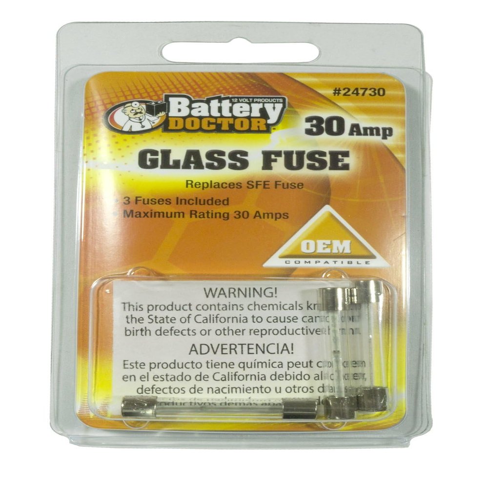 WirthCo SFE Glass Fuse - 7.5A, 4 Pack, (24707)